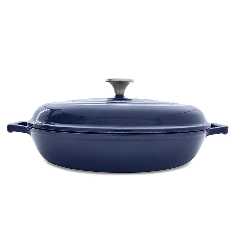 T-fal Enameled Cast Iron 3.5qt Casserole, Blue