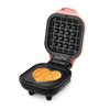 Dash Heart Compact Mini, Non-Stick Waffle Maker, Pink