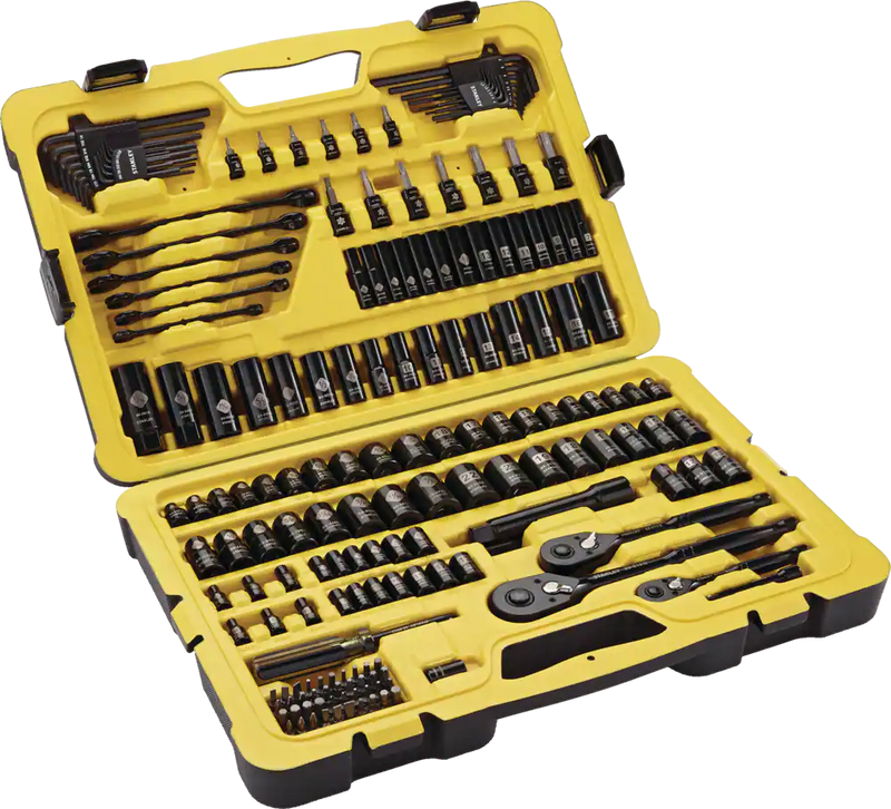 Stanley Professional Grade Black Chrome Socket Set, 183-pc, SAE/Metric