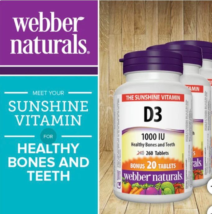 webber naturals Vitamin D 1000 IU -- 3 x 260 Tablets